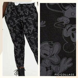 🆕DISNEY MICKEY & FRIENDS BLACK/GREY CROPPED LEGGING